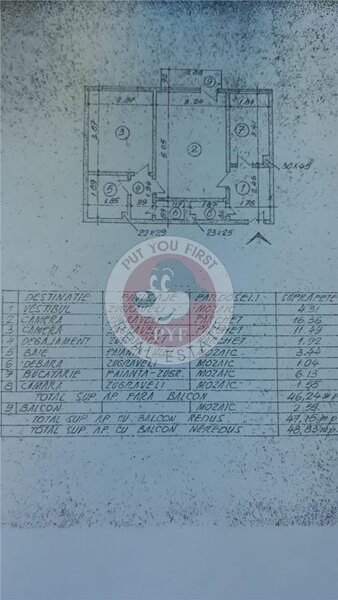 Perla | 2 camere | 49mp | Semidecomandat | B12391